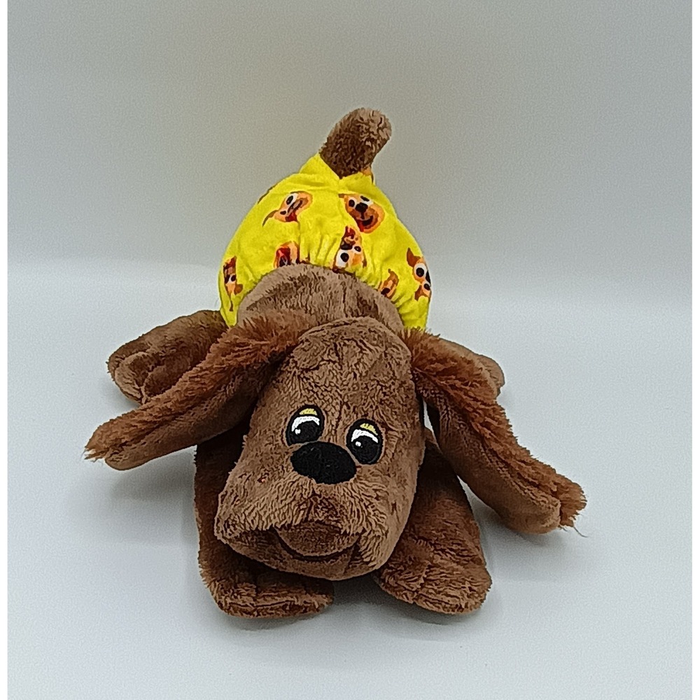 7" 2023 HASBRO Basic Fun DARK BROWN Plush Pound Puppies PUPPY w/ Diaper 7